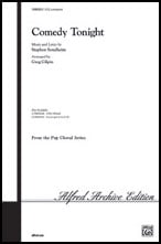 Comedy Tonight SATB choral sheet music cover